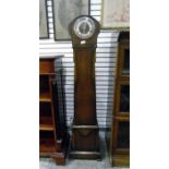 Circa 1930's oak cased grandmother clock having an