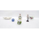 German porcelain figures, Hammersley floral printe