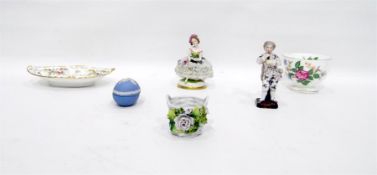 German porcelain figures, Hammersley floral printe