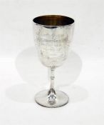 Silver trophy cup, the Royal Jersey Golf Club 1881