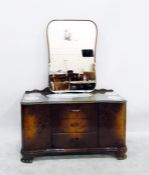 Mid 20th century continental dressing table with s