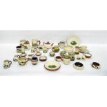 Quantity of West Country pottery motto ware, predo