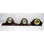 Three mid 20th century eight-day mantel clocks, tw