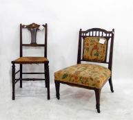 Three various Edwardian chairs (3)