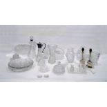 Quantity of cut glassware including baskets, jugs,