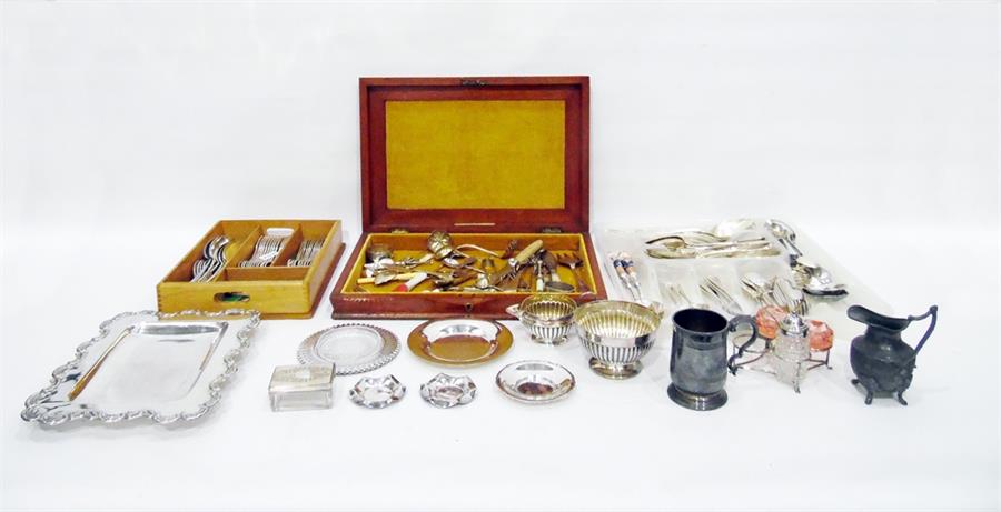 Quantity of assorted silver plated flatware includ
