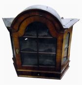 Late 18th century mahogany moulded dome-top hangin