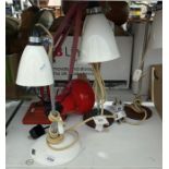 Anglepoise lamp, two desk lamps and another (4)
