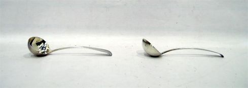 Pair of Old English feather-edged ladles, London 1
