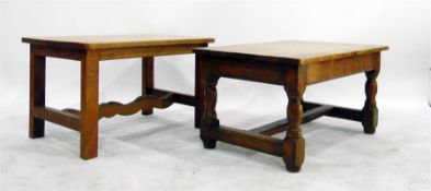 Two 19th century oak occasional tables (2)