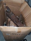 Assortment of vintage tools including a plane, scr