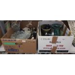 Assorted ceramics and glassware (2 boxes)