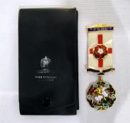 Enamel and gilt metal Royal Society of St George medal