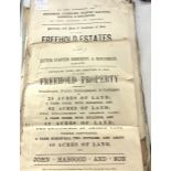 Auction Particulars for the sale of lots and parcels of land - Sutton, Stanton Harcourt and