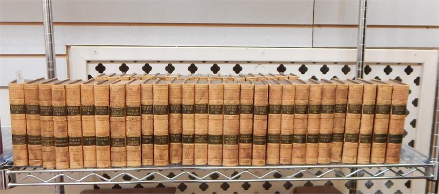 Scott, Sir Walter  "The Waverley Novels" in 48 vols, Robert Cadell 1834, marbled bds, half