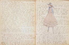 Two WWI handwritten diaries containing 68 pages, the diaries cover 1917 and 1918 and include