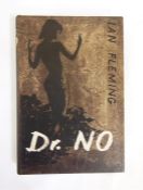 Fleming, Ian "Dr No", 1958, black cloth, silver titles, dj not price clipped