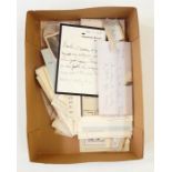 Quantity of ephemera to include House of Commons letters signed by Hugh Fraser, J A McWilliam and