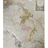 Map - "Theatrum Belli Rhenani ... Septemb.anno Mdcc11 ... Ioan Baptiste Homan Norimbergae",