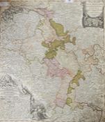 Map - "Theatrum Belli Rhenani ... Septemb.anno Mdcc11 ... Ioan Baptiste Homan Norimbergae",