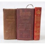 "Burke's Peerage 1881", all bds detached "Burke's Landed Gentry 1937" and "Burke's Landed Gentry