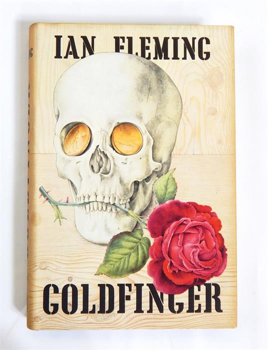 Fleming, Ian  "Goldfinger", Jonathan Cape 1959, black cloth, blindstamped skull to front cover