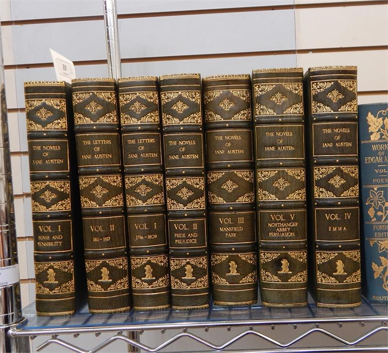 Fine Bindings - Austen, Jane 'The Novels' and 'The Letters of Jane Austen', 7 vols, Oxford Clarendon