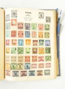 Large accumulation of stamps in albums including India and States, Canada, Olympic issues and