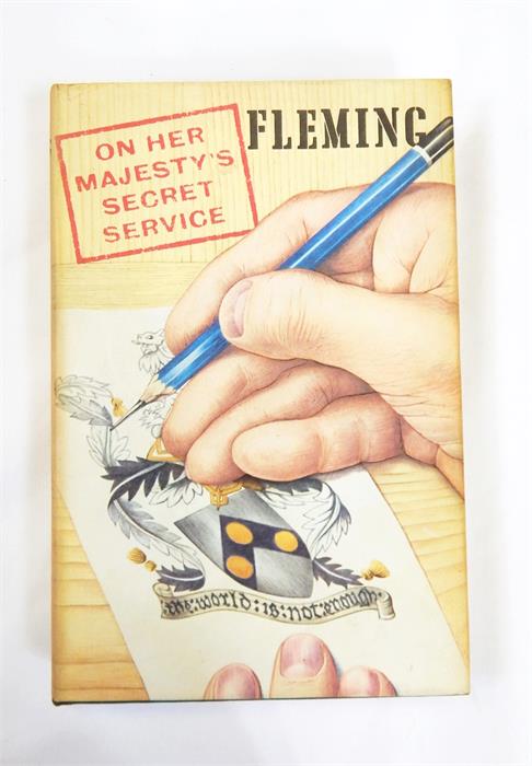 Fleming, Ian  "On Her Majesty's Secret Service", Jonathan Cape 1963, black cloth with silver