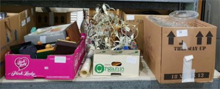 Quantity of assorted glass including cut glass vases, boxed Edinburgh crystal, assorted collectables
