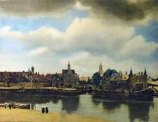 Print by Vermeer "View of Delft"