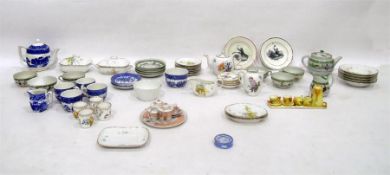 Assorted miniature china to include blue and white