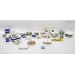 Assorted miniature china to include blue and white