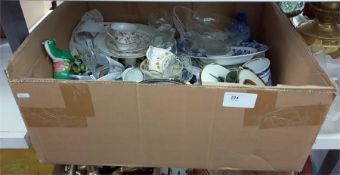 Quantity of assorted glass and ceramics including Duchess china, collectors plates, ornaments,