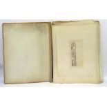 19th century folio of etchings and engravings to include Rembrandt final stages of Christ's Life