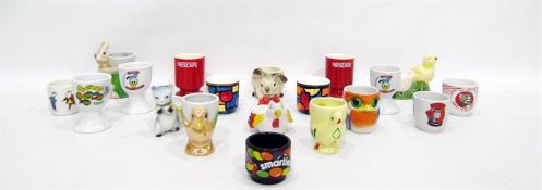 Collection of approximately 19 collectable eggcups