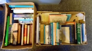 Two boxes of nautical books including David & Charles Sailing Ship Group, Pruddens 'About