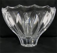 Large 20th century studio clear glass bowl