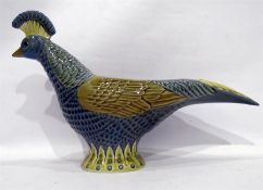 Large Lladro planter in the form of a pheasant, de