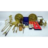 Quantity of cased flatware and assorted metalware