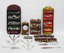 Quantity of community plate decorative table flatware, a collection of souvenir spoons and a