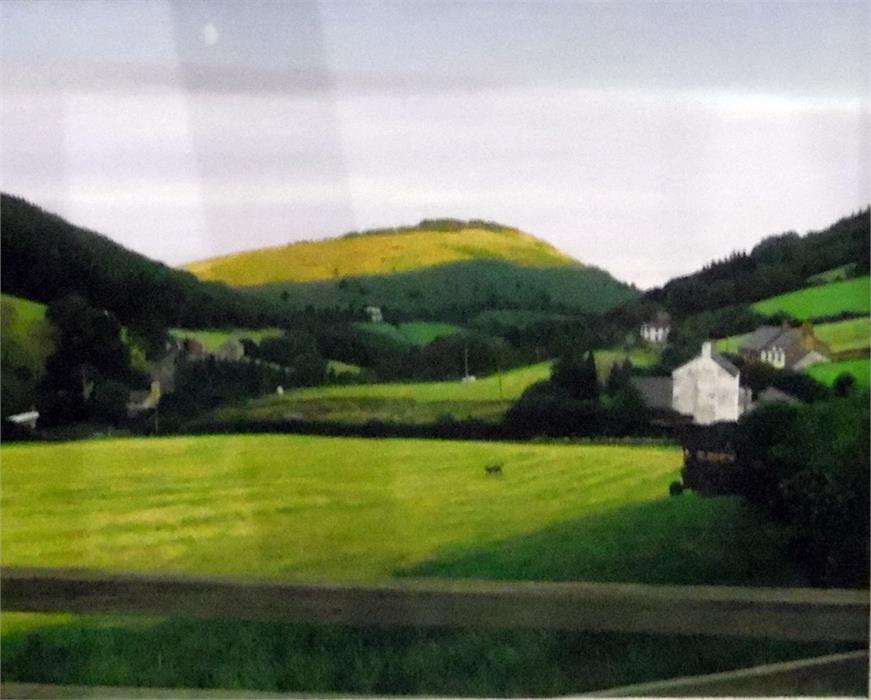 Tom Deakin  Oil on board "The Valley, Pentre-Dive, Near Llangollen", 24cm x 29cm