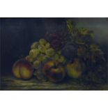 M G Smith (19th century school) Oil on canvas Still life study of fruit, signed lower right and