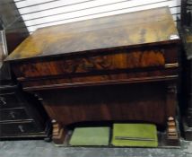 19th century burr walnut cased harmonium made by Trayser & Company, Stuttgart and supplied by