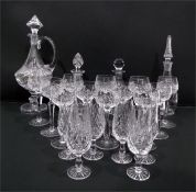 Quantity of glassware to include decanters, glassw