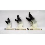 Set of three graduating Beswick seagulls (3)