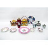 Cottageware teapots, assorted teacups and saucers,