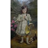 Herbert E Harley (late 19th/early 20th century school)  Oil on canvas  Full length portrait of young