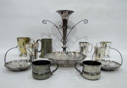 Quantity of silver plate to include epergne style vase engraved 'All England Ladies Race, Lambeth
