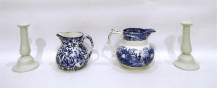 Losolware 'Cavendish' pattern jug, another blue an